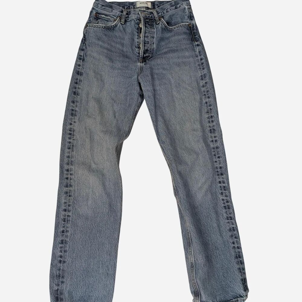 Agolde 90s style High Waisted Straight Leg Button Fly Jeans